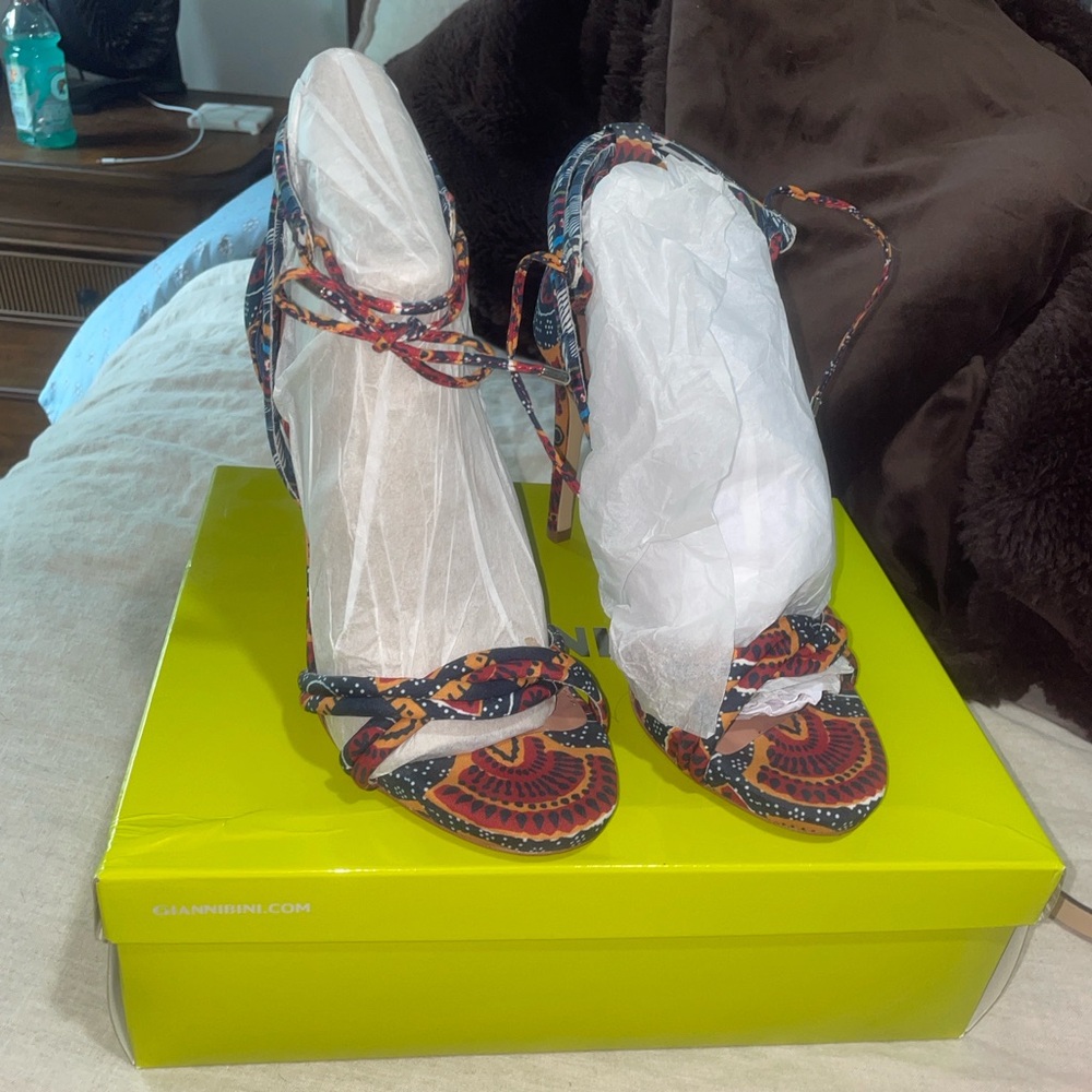Gianni Bini Colorful Patterned Women's Heels